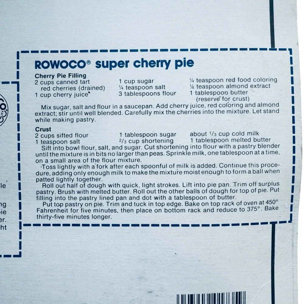 Vintage 1986 Rowoco Apple Cherry Pie Topper Red Plastic Crust Mold Tool  NEW